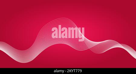 Abstract background with lines color of the year 2023 viva magenta vector Stock Vector