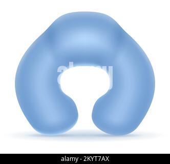 pillows for sleeping in travel for transport vector illustration isolated on white background Stock Vector