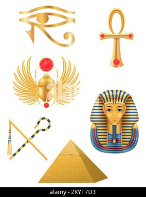 symbol of ancient egypt vector illustration isolated on white background Stock Vector