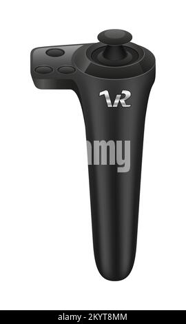 virtual reality glasses controller vr vector illustration isolated on black background Stock Vector
