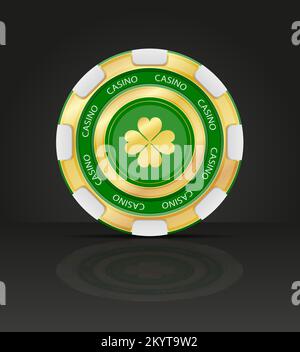 casino gambling chips vector illustration isolated on black background Stock Vector