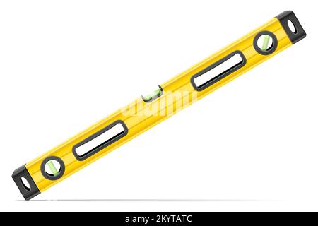 building level measuring device for determining a flat surface vector illustration isolated on white background Stock Vector