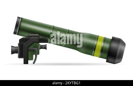 hand portable missile system vector illustration isolated on white background Stock Vector