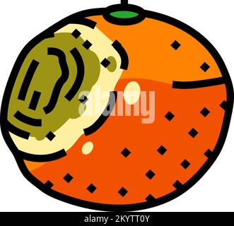 orange rotten food icon color illustration Stock Vector Image & Art - Alamy