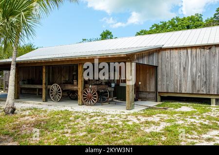 Packing House, Sanibel Historical Museum & Village, Sanibel, Florida Stock Photo
