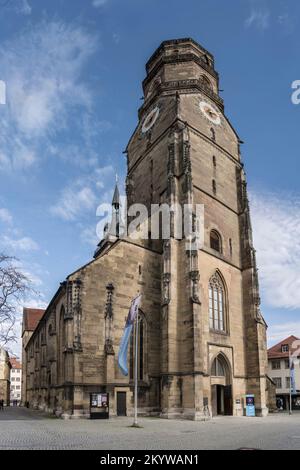 STUTTGART, 2022 november 08; cityscape with picturesque adveritising ...