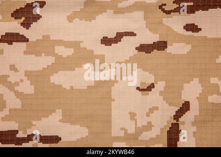 US marine desert marpat digital camouflage fabric texture background Stock Photo