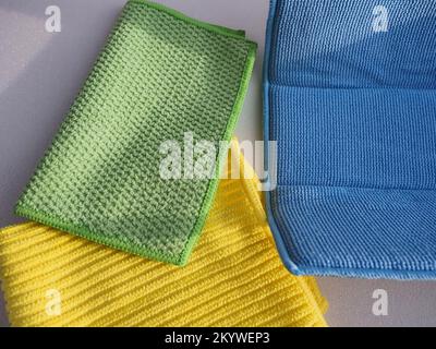 kitchen towel microfiber dissected fiber Stock Photo