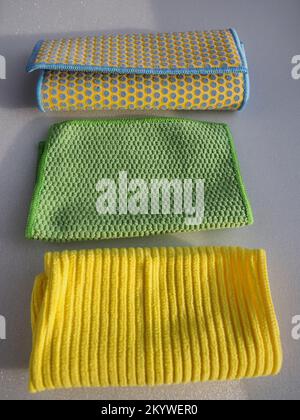 kitchen towel microfiber dissected fiber Stock Photo