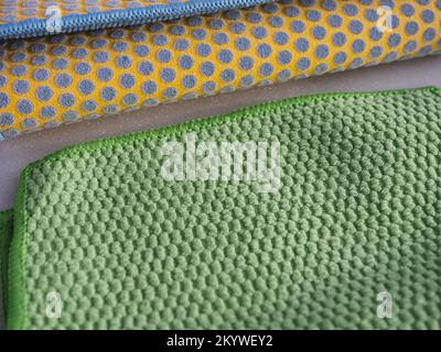 kitchen towel microfiber dissected fiber Stock Photo