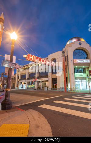 Hillcrest sign, San Diego California.  Stock Photo