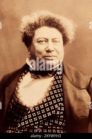 Alexandre Dumas -feather - Watkins, Herbert (Georges Herbert Watkins in 1857 Stock Photo