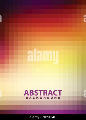 Abstract bright mosaic vertical pattern textured by squares. Vector graphic background Stock Vector