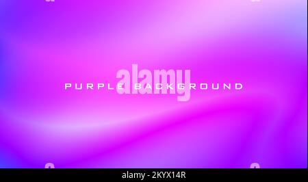 Abstract blurred electric purple background with gradient to neon blue. Smooth vector graphic pattern Stock Vector