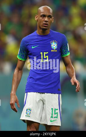 Doha, Qatar, 2nd December 2022.  Fabinho of Brazil during the FIFA World Cup 2022 match at Lusail Stadium, Doha. Picture credit should read: David Klein / Sportimage Credit: Sportimage/Alamy Live News Stock Photo