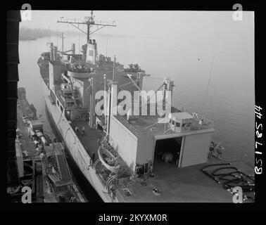 AFS-4 White Plains , Ships, Naval Vessels, Boats, Naval History, Navy Stock Photo