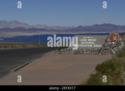 Las Vegas, United States. 16th Nov, 2022. Declining water levels due to climate change and 20 years of ongoing drought have reshaped Lake Mead's shorelines as seen in this file photo on Wednesday, November 16, 2022. Lake Mead is 26 feet lower than its current level, just 19% of the lake's full capacity and well below the federal government's predicted water level that would trigger the most severe water cuts for the Southwest. File Photo by Jim Ruymen/UPI Credit: UPI/Alamy Live News Stock Photo