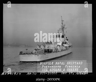 DD-712 Gyatt , Ships, Naval Vessels, Boats, Naval History, Navy Stock Photo