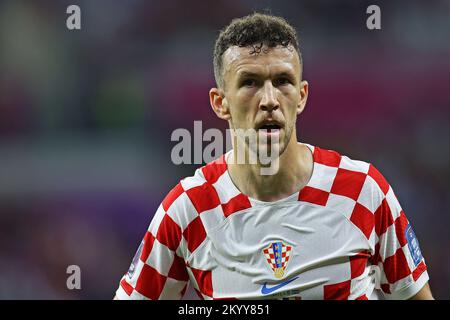 1st December 2022; Ahmed bin Ali Stadium, Al Rayyan, Qatar; FIFA World Cup Football, Croatia versus Belgium; Ivan Perisic of Croatia Stock Photo