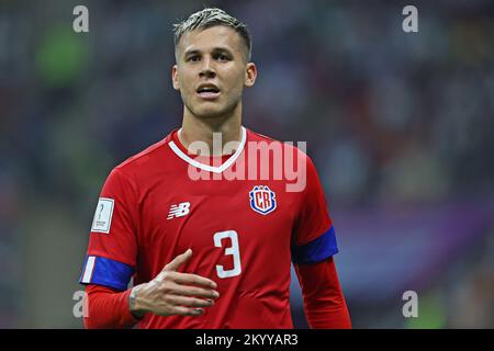 Al Rayan, Qatar. 02nd Dec, 2022. 1st December 2022; Ahmed bin Ali Stadium, Al Rayyan, Qatar; FIFA World Cup Football, Costa Rica v Germany; Juan Pablo Vargas of Costa Rica Credit: Action Plus Sports Images/Alamy Live News Stock Photo