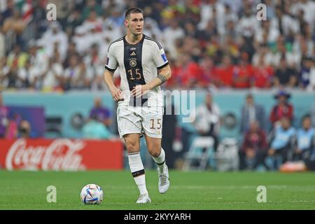 Al Rayan, Qatar. 02nd Dec, 2022. 1st December 2022; Ahmed bin Ali Stadium, Al Rayyan, Qatar; FIFA World Cup Football, Costa Rica v Germany; Niklas Sule of Germany Credit: Action Plus Sports Images/Alamy Live News Stock Photo