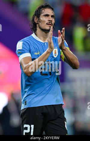 Edinson Cavani Uruguay 2022 World deals Cup Qatar Match Slim Blue Home Soccer Jersey