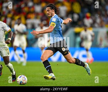 Al Wakrah, Qatar. 02nd Dec, 2022. Edinson Cavani of Uruguay during the FIFA World Cup Qatar 2022 Group H match between Ghana and Uruguay at Al Janoub Stadium in Al Wakrah, Qatar on December 2, 2022 (Photo by Andrew Surma/ Credit: Sipa USA/Alamy Live News Stock Photo