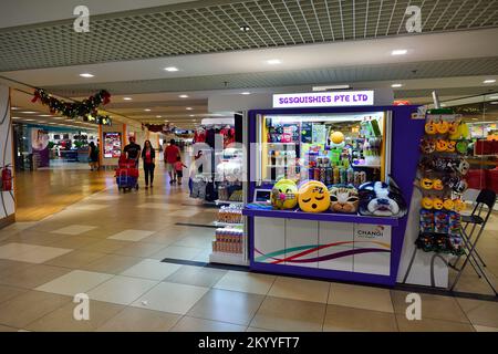 SINGAPORE - NOVEMBER 09, 2015: interior of Changi Airport. Singapore Changi Airport, is the primary civilian airport for Singapore, and one of the lar Stock Photo