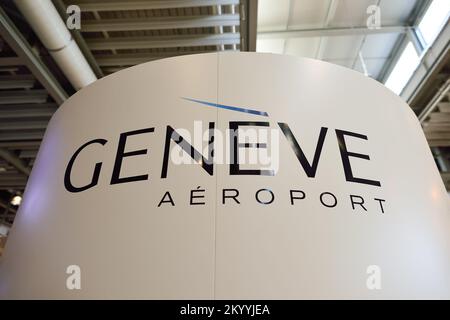 GENEVA, SWITZERLAND - NOVEMBER 19, 2015: interior of Geneva Airport. Geneva International Airport is the international airport of Geneva, Switzerland. Stock Photo