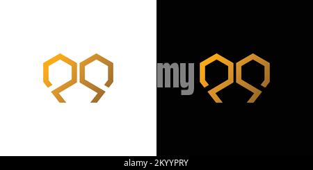 Cool and modern pg logo design Stock Vector