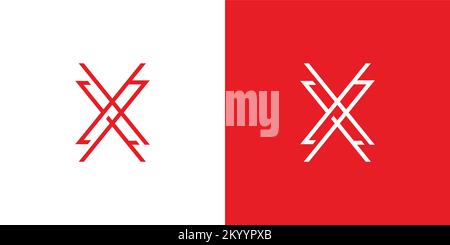 modern and sophisticated letter X initials logo design Stock Vector