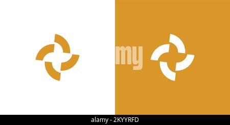 Simple and modern floral ornament abstract design Stock Vector