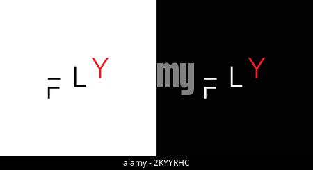 Simple and unique fly logo design Stock Vector