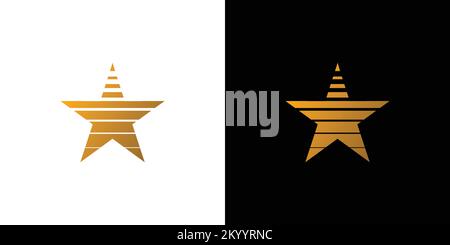 Unique and modern fast star logo design Stock Vector