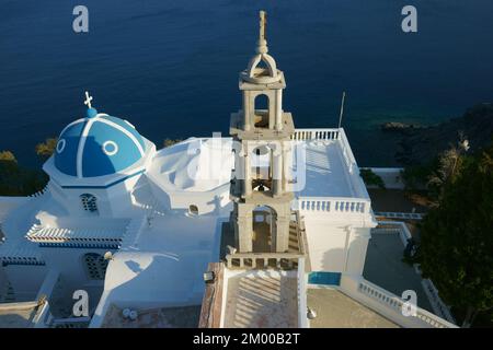 Greece, Dodecanese archipelago, Astypalaia island, Chora, Monastery and Panagia Portaitissa church Stock Photo