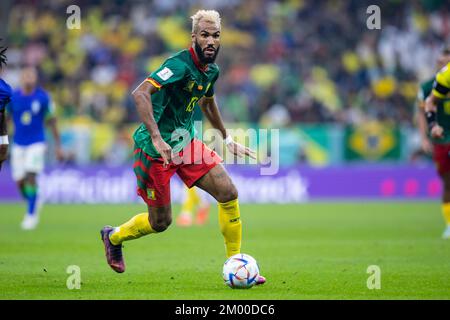 Lusail, Qatar. 02nd Dec, 2022. Soccer: World Cup, Cameroon - Brazil, preliminary round, Group G, Matchday 3, Lusail Stadium, Cameroon's Eric Maxim Choupo-Moting in action. Credit: Tom Weller/dpa/Alamy Live News Stock Photo