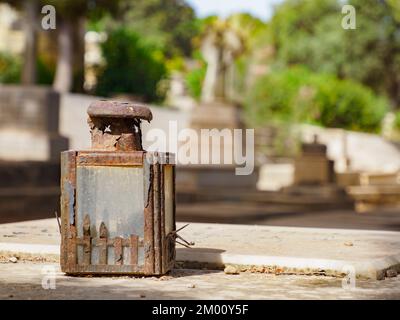 Floriana, Malta - May, 2021: Military Cemetery Pieta (Pietà) located just outside Valletta . The tranquil cemetery is well worth a visit to pay respec Stock Photo