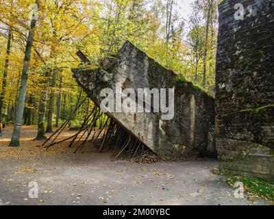 Ketrzyn, Poland - July, 2019 Wolf's Lair was Adolf Hitler's first Eastern Front military headquarters in World War II. Wolfsschanze, Wolfschanze. Kętr Stock Photo