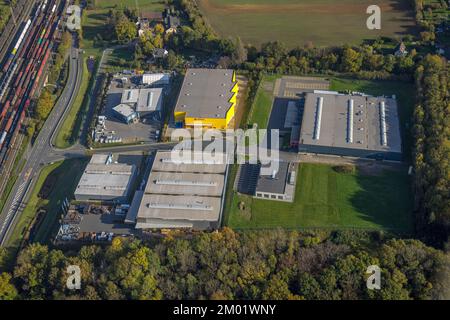 Aerial view, Volmarsteiner Straße industrial estate, Poco warehouse