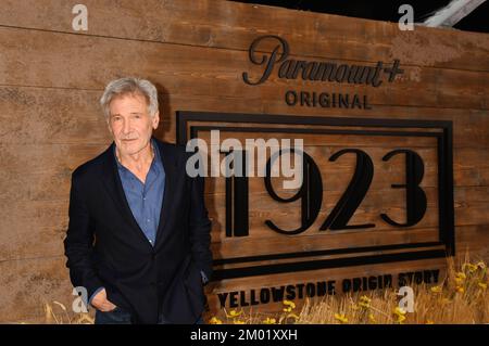 Los Angeles, California, USA. 02nd Dec, 2022. Harrison Ford attends the Los Angeles Premiere Of Paramount 's '1923' at Hollywood American Legion on December 02, 2022 in Los Angeles, California. Credit: Jeffrey Mayer/Jtm Photos/Media Punch/Alamy Live News Stock Photo