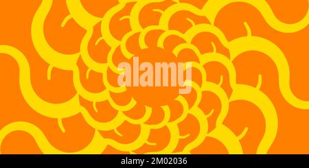 Retro banner with sun and rays. Sunburst, burst summer background. Sunbeam illustration, starburst geometric pattern. Vintage wallpaper Stock Vector