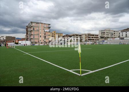 PALMA CAMPANIA, ITALY - DECEMBER 03:  Overview of the Stadio Comunale of Palma Campania during the match Women Serie A between Pomigliano CF Women and Sampdoria Women at Stadio Comunale on December 03, 2022 in Palma Campania, Italy - Photo by Nicola Ianuale Credit: Nicola Ianuale/Alamy Live News Stock Photo