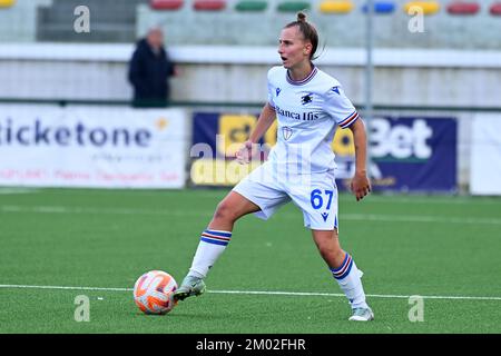 PALMA CAMPANIA, ITALY - DECEMBER 03: Michela Giordano of Sampdoria Women in action during the Women Serie A match between Pomigliano CF Women and Sampdoria Women at Stadio Comunale on December 03, 2022 in Palma Campania, Italy - Photo by Nicola Ianuale Credit: Nicola Ianuale/Alamy Live News Stock Photo