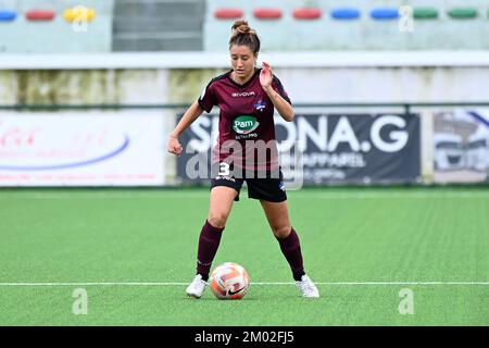 PALMA CAMPANIA, ITALY - DECEMBER 03: Martina Fusini of Pomigliano CF Women in action during the Women Serie A match between Pomigliano CF Women and Sampdoria Women at Stadio Comunale on December 03, 2022 in Palma Campania, Italy - Photo by Nicola Ianuale Credit: Nicola Ianuale/Alamy Live News Stock Photo