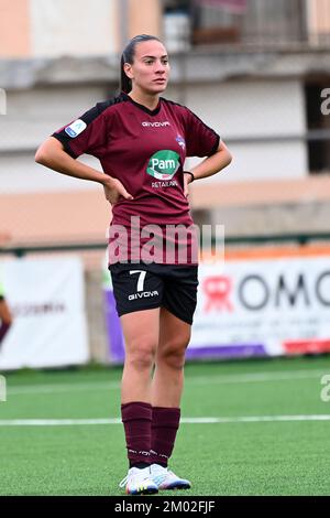 PALMA CAMPANIA, ITALY - DECEMBER 03: Alice Corelli of Pomigliano CF Women in action during the Women Serie A match between Pomigliano CF Women and Sampdoria Women at Stadio Comunale on December 03, 2022 in Palma Campania, Italy - Photo by Nicola Ianuale Credit: Nicola Ianuale/Alamy Live News Stock Photo
