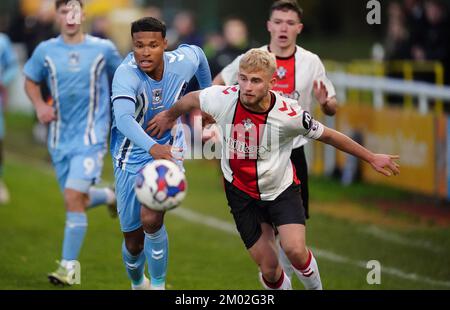 Coventry City's Kai Andrews during the FA Youth Cup third round match at the Your Co-Op Community Stadium, Leamington Spa. Picture date: Saturday December 3, 2022. Stock Photo