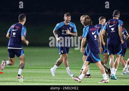 Doha, Qatar. 03rd Dec, 2022. of Croatia during Croatia training session at Al Ersal 3 training center in Doha, Qatar on December 03, 2022. Photo: Goran Stanzl/PIXSELL Credit: Pixsell/Alamy Live News Stock Photo