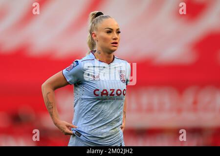 Alisha Lehmann #7 of Aston Villa during The FA Women's Super League match Manchester United Women vs Aston Villa Women at Old Trafford, Manchester, United Kingdom, 3rd December 2022  (Photo by Conor Molloy/News Images) Stock Photo