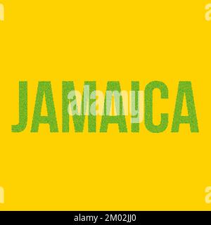 Jamaica Map Silhouette Pixelated generative pattern illustration Stock Vector