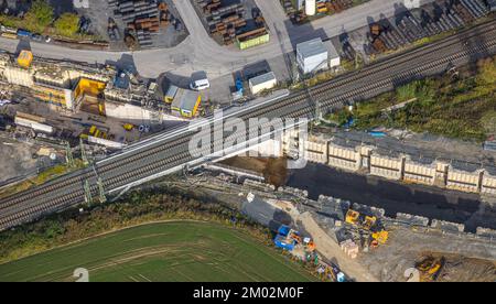 Luftbild, Baustelle mit Neubau Dortmunder Zukunftsgarten zur ...